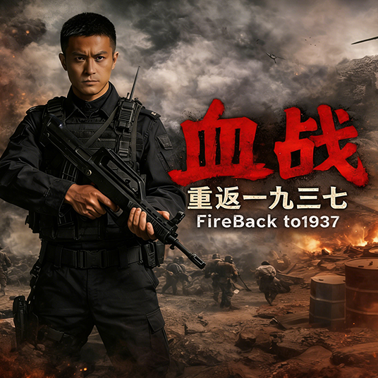 FirebackTo1937 game screenshot: retro Shanghai street scene