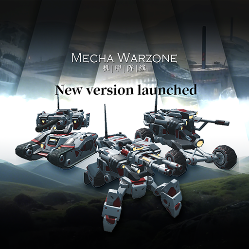 Mecha Warzone game screenshot: mech crawler in battlefield